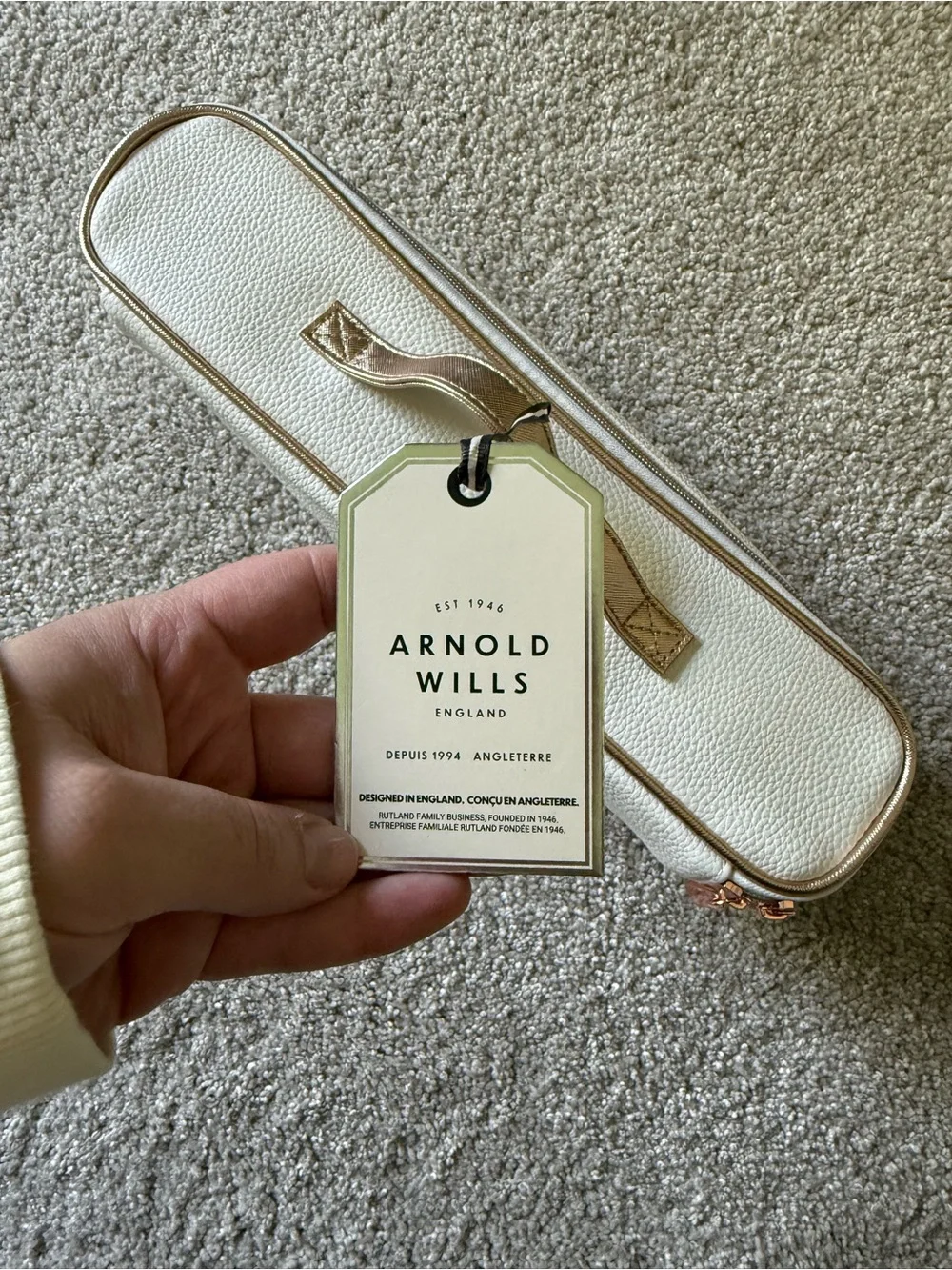 Arnold Willis White Rose Gold Hot Tools Bag